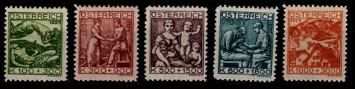 Österreich 442-446 postfrisch #DHZ59