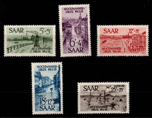 Saarland 255-259 postfrisch