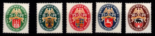 Deutsches Reich 425-429 mit Falz #DHZ73