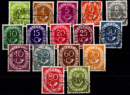 BRD Bund 123-138 gestempelt