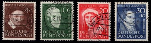 BRD Bund 143-146 gestempelt Vollstempel #DHZ86