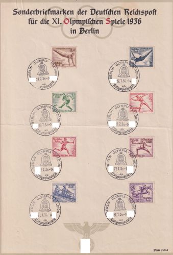 Deutsches Reich 609-616 gestempelt
