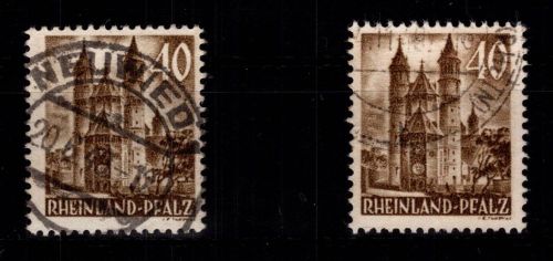 Französische Zone Rheinland-Pfalz 39 VI, 39 VII gestempelt #DIA54