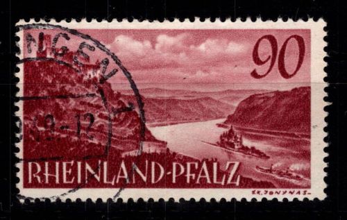 Französische Zone Rheinland-Pfalz 41 gestempelt #DIA55