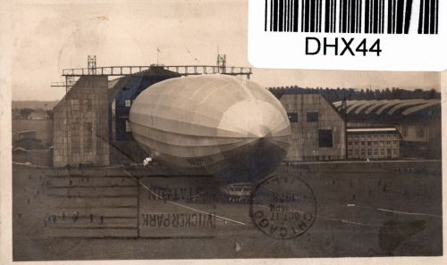 Deutsches Reich 423 auf Postkarte Zeppelinfahrt LZ 127 #DHX44