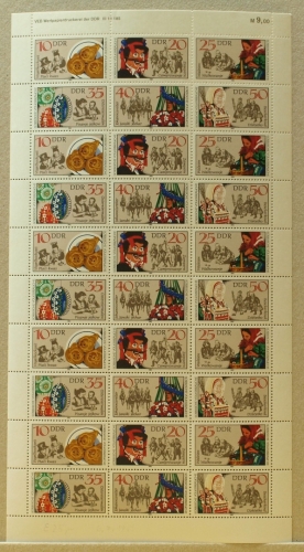 DDR ZD-Bogen 2716-2721 postfrisch