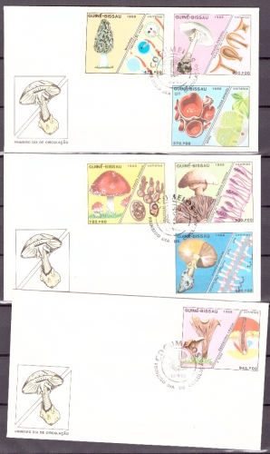Guinea Bissau 989-95 Pilze Ersttagesbrief/FDC #IJ024