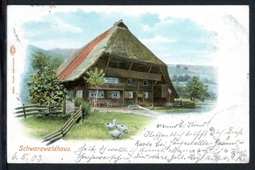 AK Baden Baden Schwarzwaldhaus 1903 gebraucht #JS180