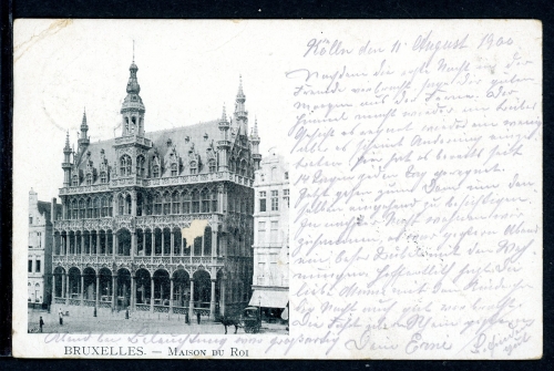 AK Brüssel/ Belgien Maison du Roi 1900 gebraucht #JS193