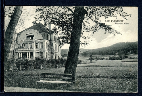 AK Bad Pyrmont Landkreis Hameln-Pyrmont Pension Kolm 1913 gebraucht #JS401