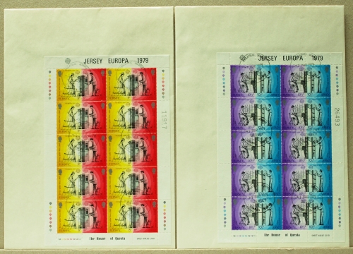 Jersey Kleinbögen 192-195 Cept 1979 Ersttagesbrief/FDC #IX358
