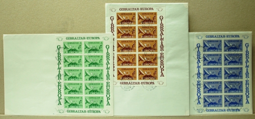 Gibraltar Kleinbögen 392-394 Cept 1979 Ersttagesbrief/FDC #IX359