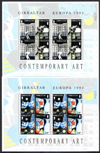 Gibraltar Kleinbögen 654-657 Cept Ersttagssonderstempel #JD518