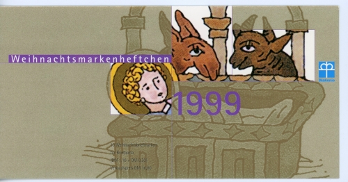 Bund Weihnachts Markenheftchen 1999 2085 postfrisch #IJ232