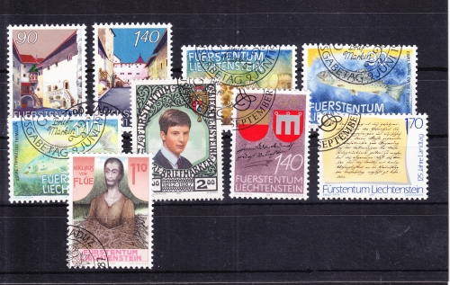 Liechtenstein Jahrgang 1987 mit 916-936 gestempelt #RH535