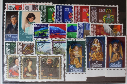 Liechtenstein Jahrgang 1982 mit 791-815 gestempelt