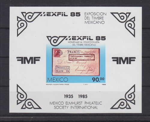 Mexiko Block 28 mit 1932 postfrisch