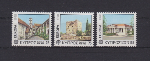 Zypern 484-486 postfrisch Baudenkmäler, Cyprus MNH #GE107