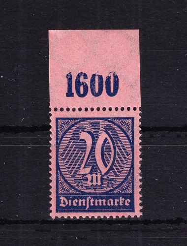 Deutsches Reich Dienstmarken 72P OR postfrisch