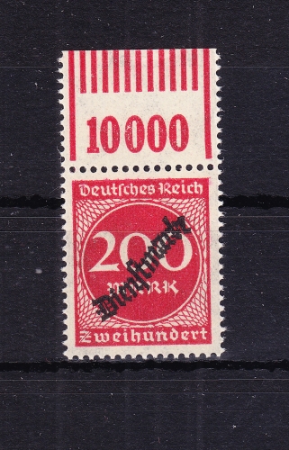 Deutsches Reich Dienstmarken 78W OR 1'11'1 postfrisch