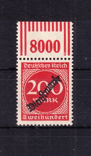 Deutsches Reich Dienstmarken 78W OR 2'9'2 postfrisch
