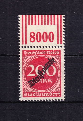 Deutsches Reich Dienstmarken 78W OR 2'9'2 postfrisch