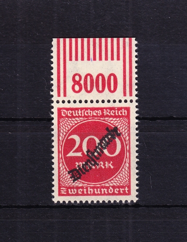 Deutsches Reich Dienstmarken 78W OR 2'9'2 postfrisch