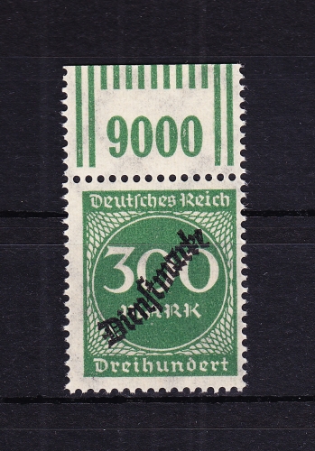 Deutsches Reich Dienstmarken 79W OR 2'9'2 postfrisch