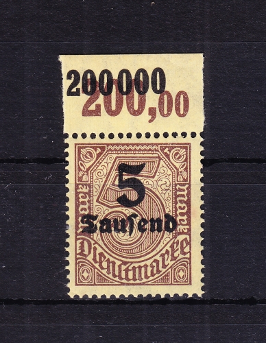 Deutsches Reich Dienstmarken 89P OR postfrisch