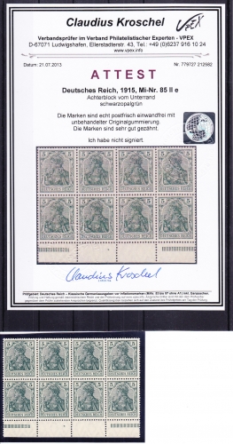 Deutsches Reich 85II e postfrisch