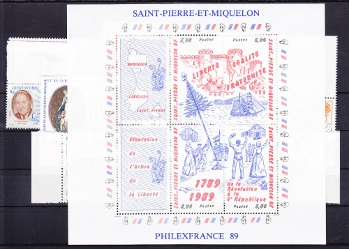 Saint-Pierre und Miquelon Jahrgang 1989 mit 569-585 postfrisch