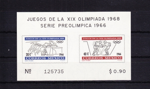 Mexiko Block 5 mit 1219-1220 postfrisch