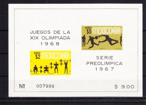 Mexiko Block 10 mit 1252-1253 postfrisch