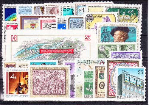 Österreich Jahrgang 1986 mit 1836-1872 postfrisch