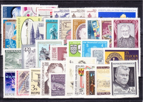 Österreich Jahrgang 1979 mit 1597-1630 postfrisch