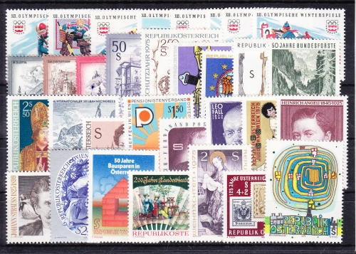 Österreich Jahrgang 1975 mit 1474-1505 postfrisch