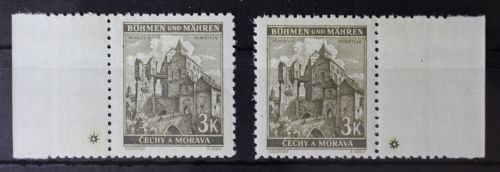 Böhmen und Mähren 72a Pl.-St. Links+Rechts postfrisch
