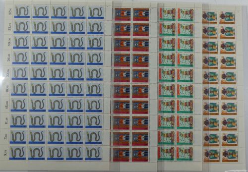 BRD Bund 660-663 Bogen postfrisch FN 2,1,1,2 #DFX70