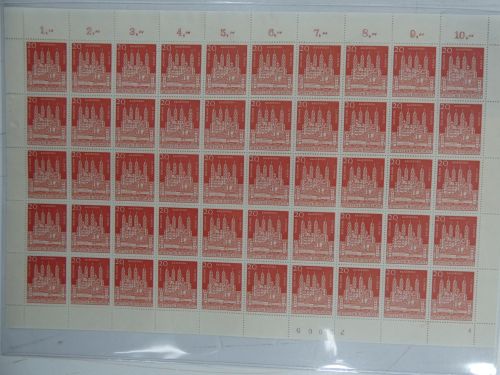 BRD Bund 366 Bogen postfrisch FN 4 #DFX79