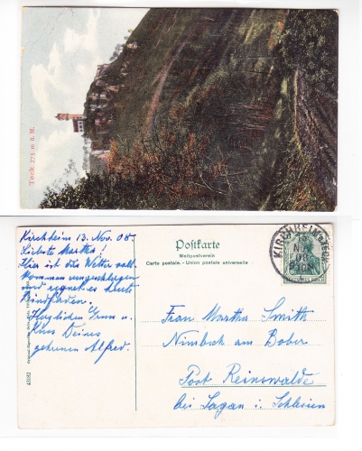 AK Burg Teck Kirchheim unterm Teck 1908 gebraucht #PA200