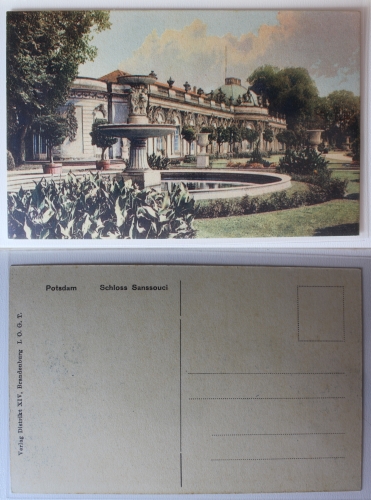 AK Potsdam Schloss Sanssouci ungebraucht #PA206