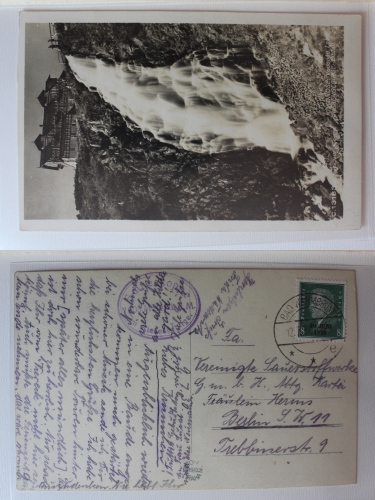 AK Riesengebirge Elbfall Bad Warmbrunn Fotografie 1930 gebraucht #PA235