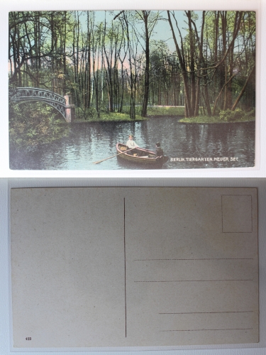 AK Berlin Tiergarten Neuer See ungebraucht #PA293