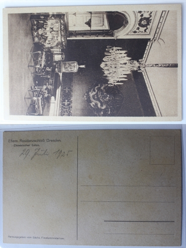 AK Dresden Residenzschloß Chinesischer Salon 1925 ungebraucht #PA305