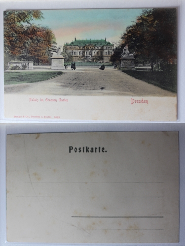 AK Dresden Palais im Königlichen Großen Garten ungebraucht #PA345