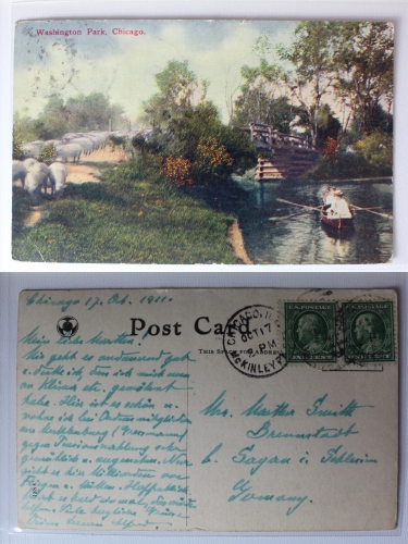 AK Chicago Illinois Washington Park 1911 gebraucht #PA416