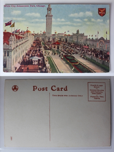 AK Chicago Illinois White City Amusement Park ungebraucht #PA417