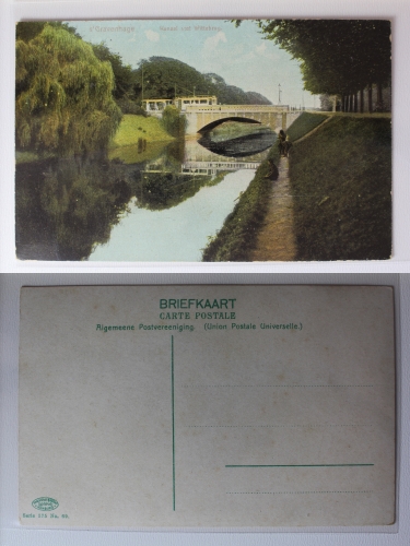 AK Den Haag s´Gravenhage Kanal met Wittebrug ungebraucht #PA426