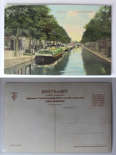 AK Den Haag s´Gravenhage Bierhaven Bierhafen UPU ungebraucht #PA431