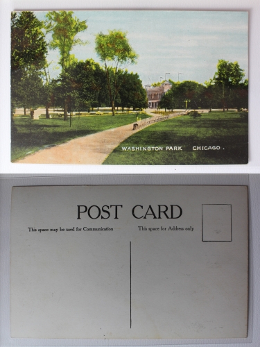 AK Chicago Illinois Washington Park ungebraucht #PA436